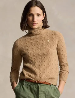 Damen Rollkragenpuller aus Wolle und Kaschmir