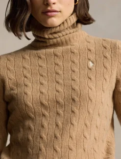 Damen Rollkragenpuller aus Wolle und Kaschmir