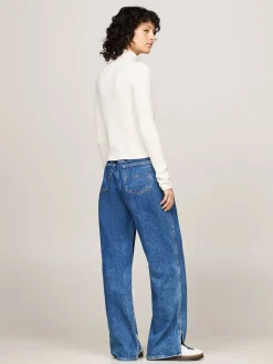 Damen Rollkragenpullover mit Wolle TJW MELANGE TURTLENECK FLAG SWEATER