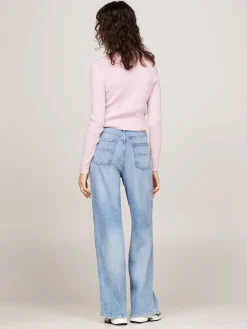 Damen Rollkragenpullover mit Wolle TJW MELANGE TURTLENECK FLAG SWEATER