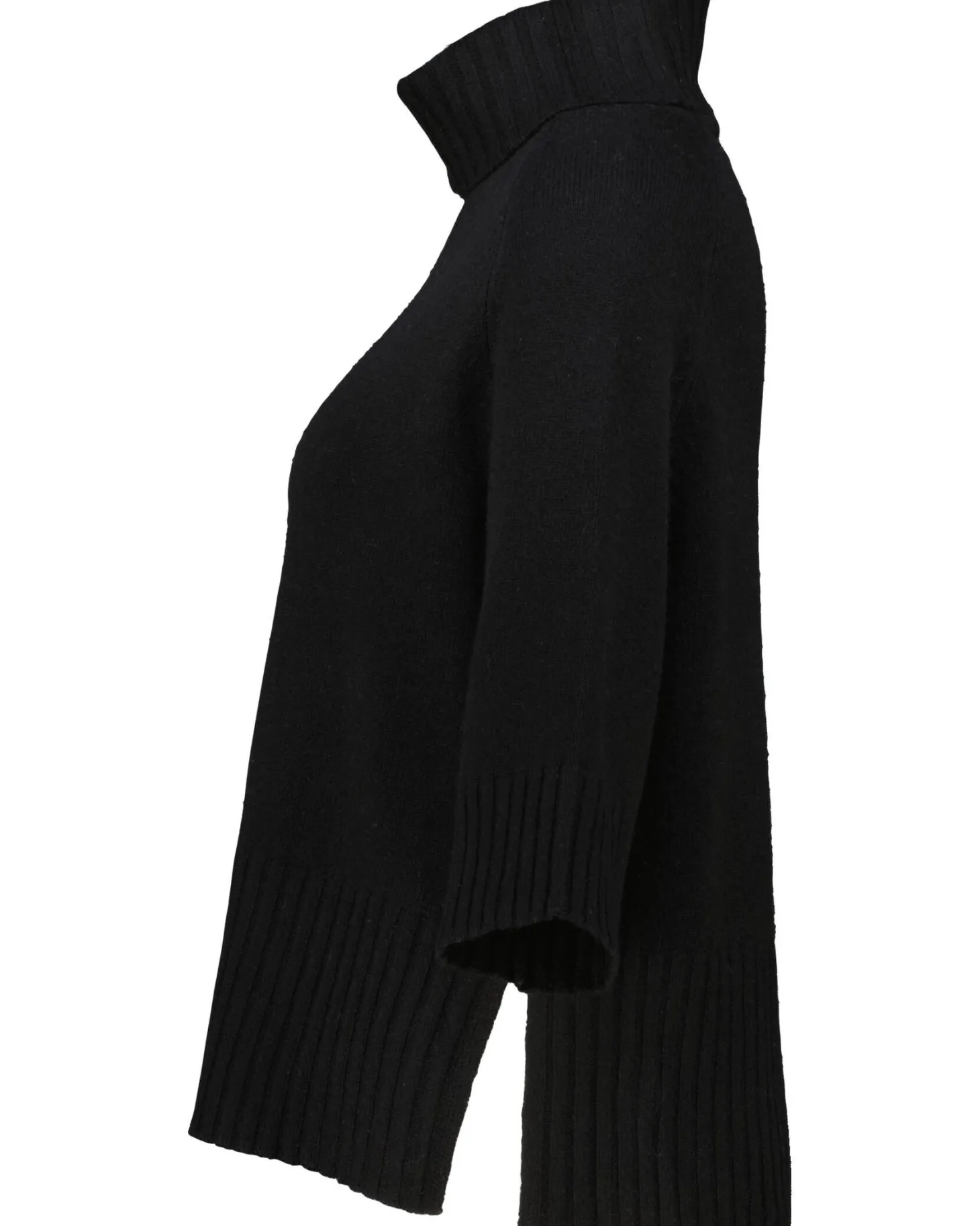 Damen Rollkragenpullover aus Wolle mit Kaschmir