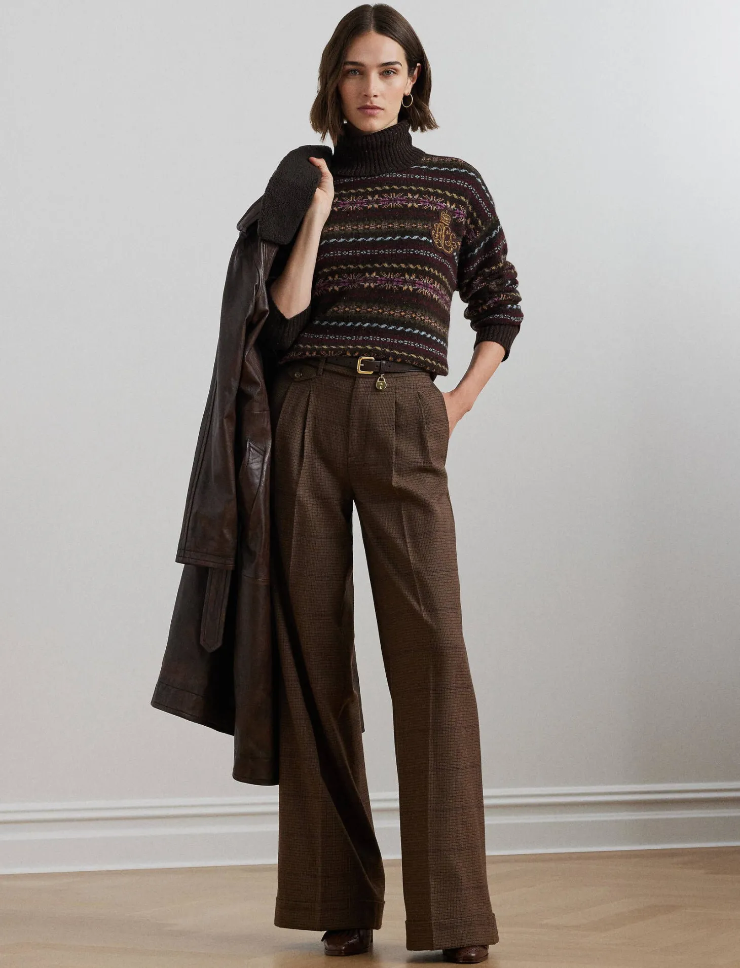 Damen Rollkragenpullover mit Wolle