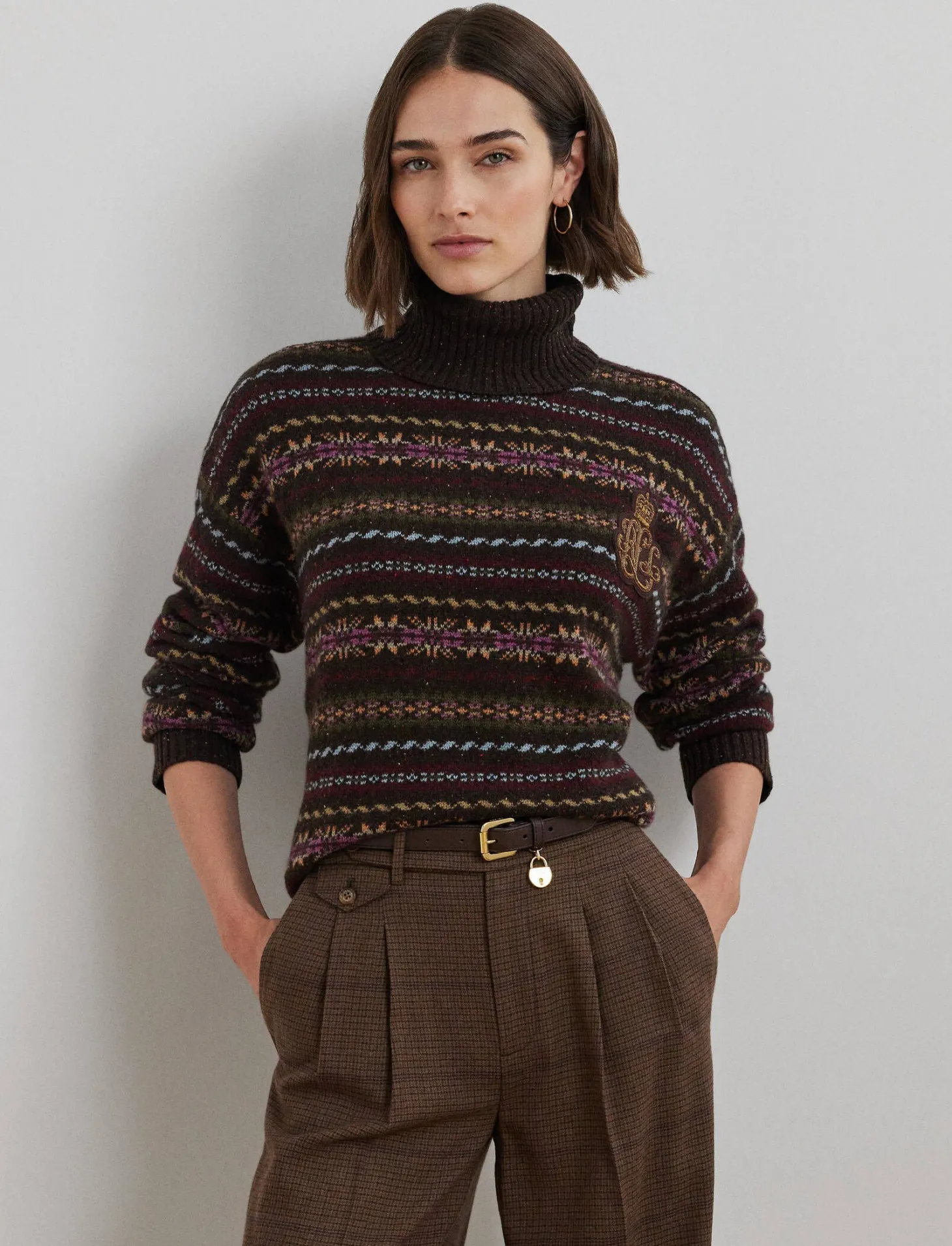 Damen Rollkragenpullover mit Wolle