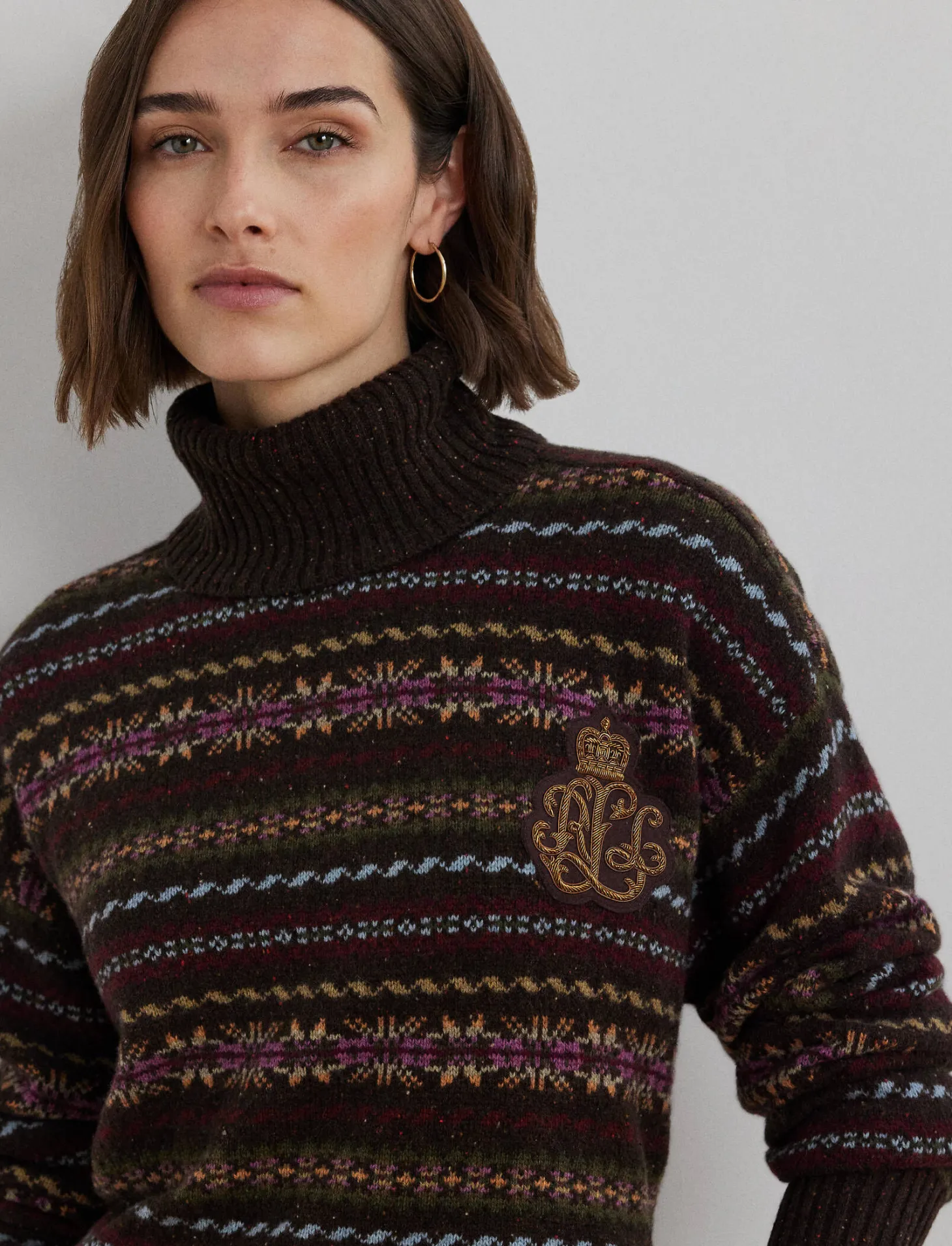 Damen Rollkragenpullover mit Wolle