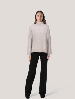 Damen Rollkragenpullover aus Wolle mit Kaschmir