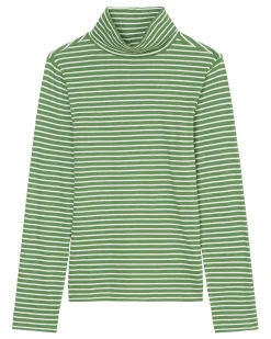 Damen Rollkragenshirt aus reiner Baumwolle