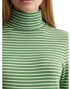 Damen Rollkragenshirt aus reiner Baumwolle