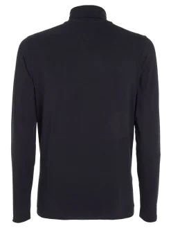 Damen Rollkragenshirt TOMMY LOGO ROLL NECK LS TEE