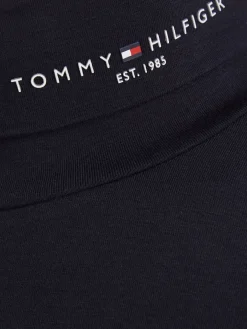 Damen Rollkragenshirt TOMMY LOGO ROLL NECK LS TEE