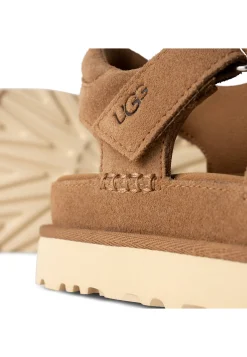 Damen Sandalen aus Veloursleder GOLDENSTAR