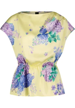 Damen Satinbluse mit Print
