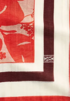 Damen Schal aus Leinen-Baumwollmischung