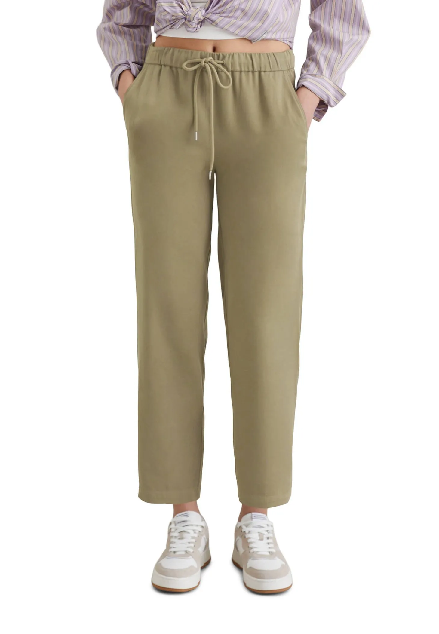 Damen Schlupfhose aus Lyocell Relaxed cropped Fit