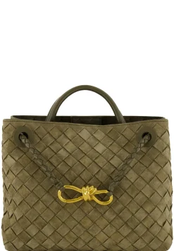 Damen Schultertasche ANDIAMO SMALL SUEDE INTRECCIATO