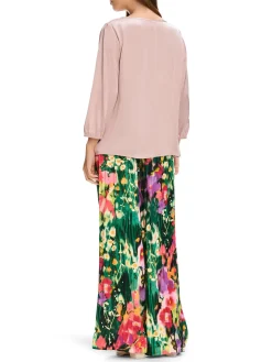 Damen Seidenbluse 3/4-Arm