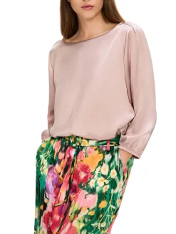 Damen Seidenbluse 3/4-Arm