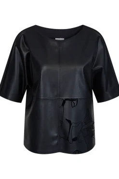 Damen Shirt in Lederoptik