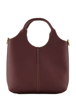 Damen Shopper aus Leder DUE MANICI MINI