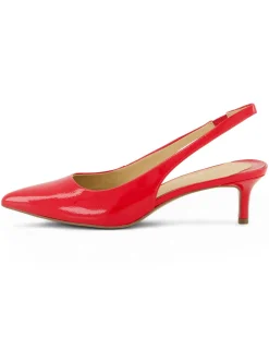 Damen Slingback-Pumps aus Lackleder