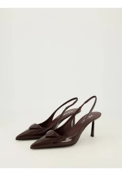 Damen Slingbacks aus Lackleder