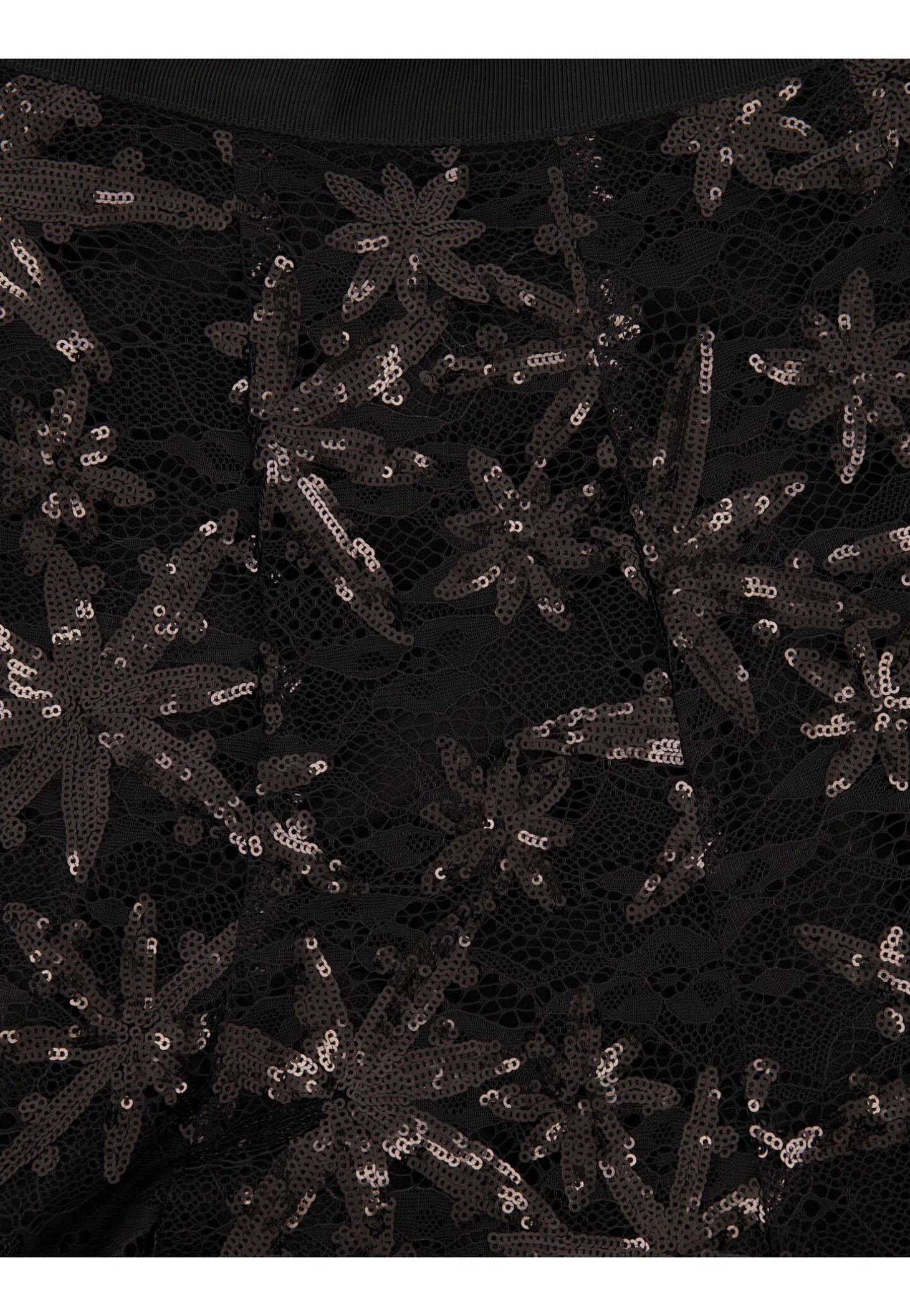 Damen Spitzenrock mit Pailletten