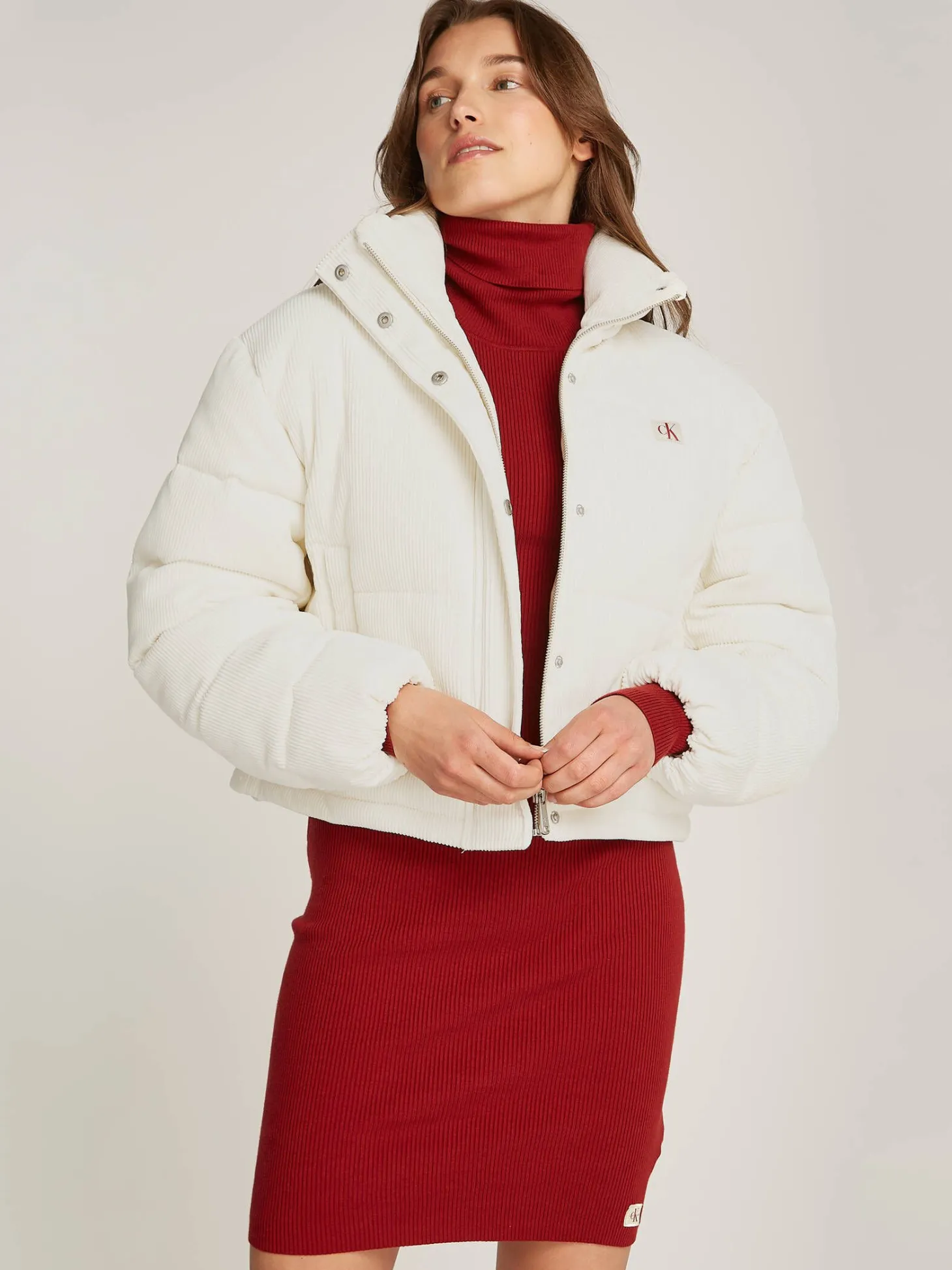 Damen Steppjacke CORDUROY PUFFER