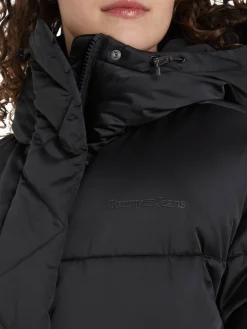 Damen Steppjacke mit Kapuze TJW OVR SATIN PUFFER
