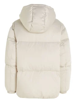 Damen Steppjacke mit Kapuze TJW OVR SATIN PUFFER