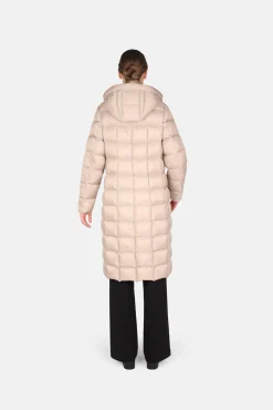 Damen Steppmantel mit Kapuze