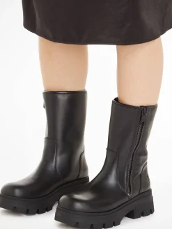 Damen Stiefeletten CHUNKY COMBAT ZIP BOOT WN