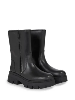 Damen Stiefeletten CHUNKY COMBAT ZIP BOOT WN