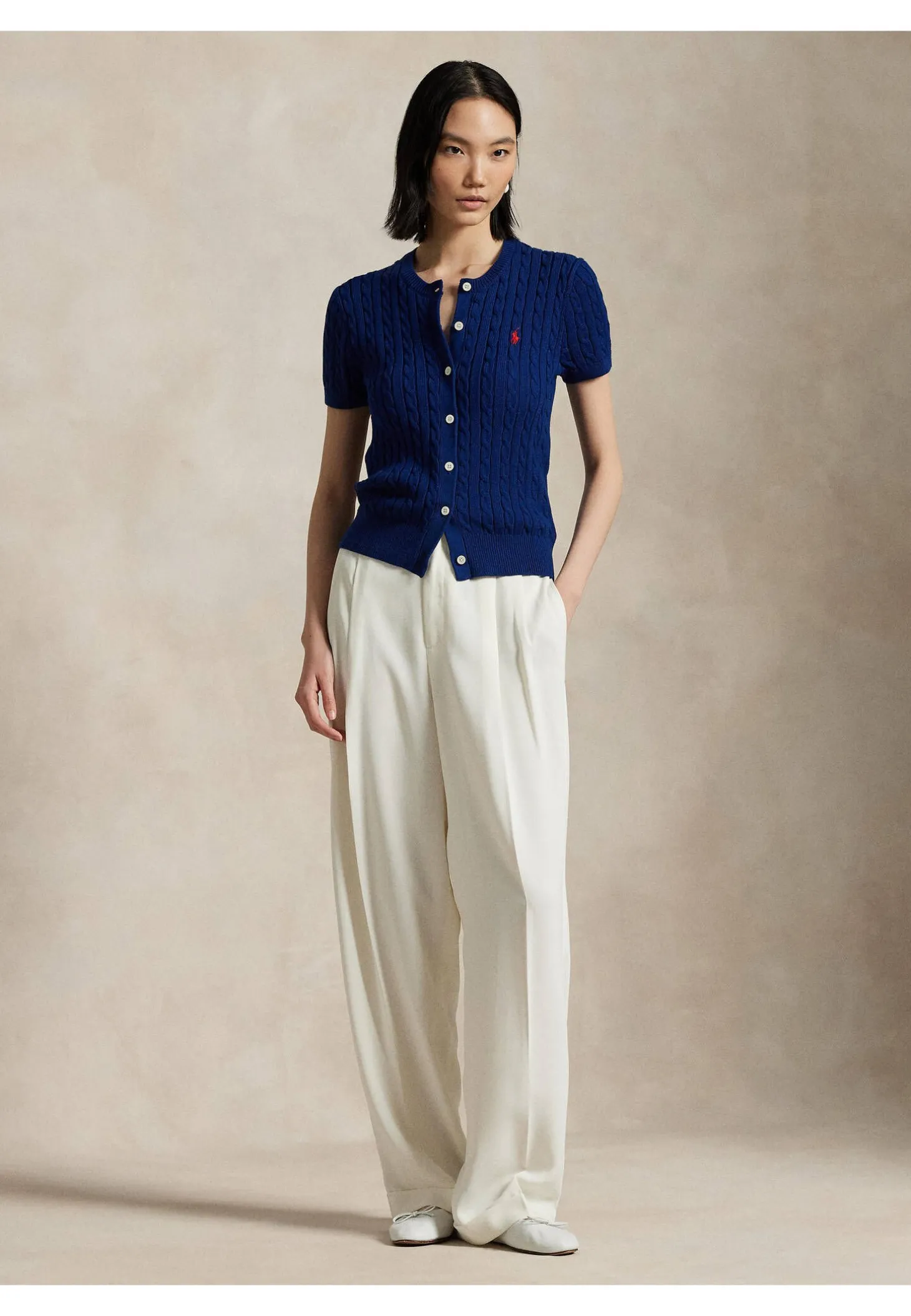 Damen Strickjacke aus Baumwolle