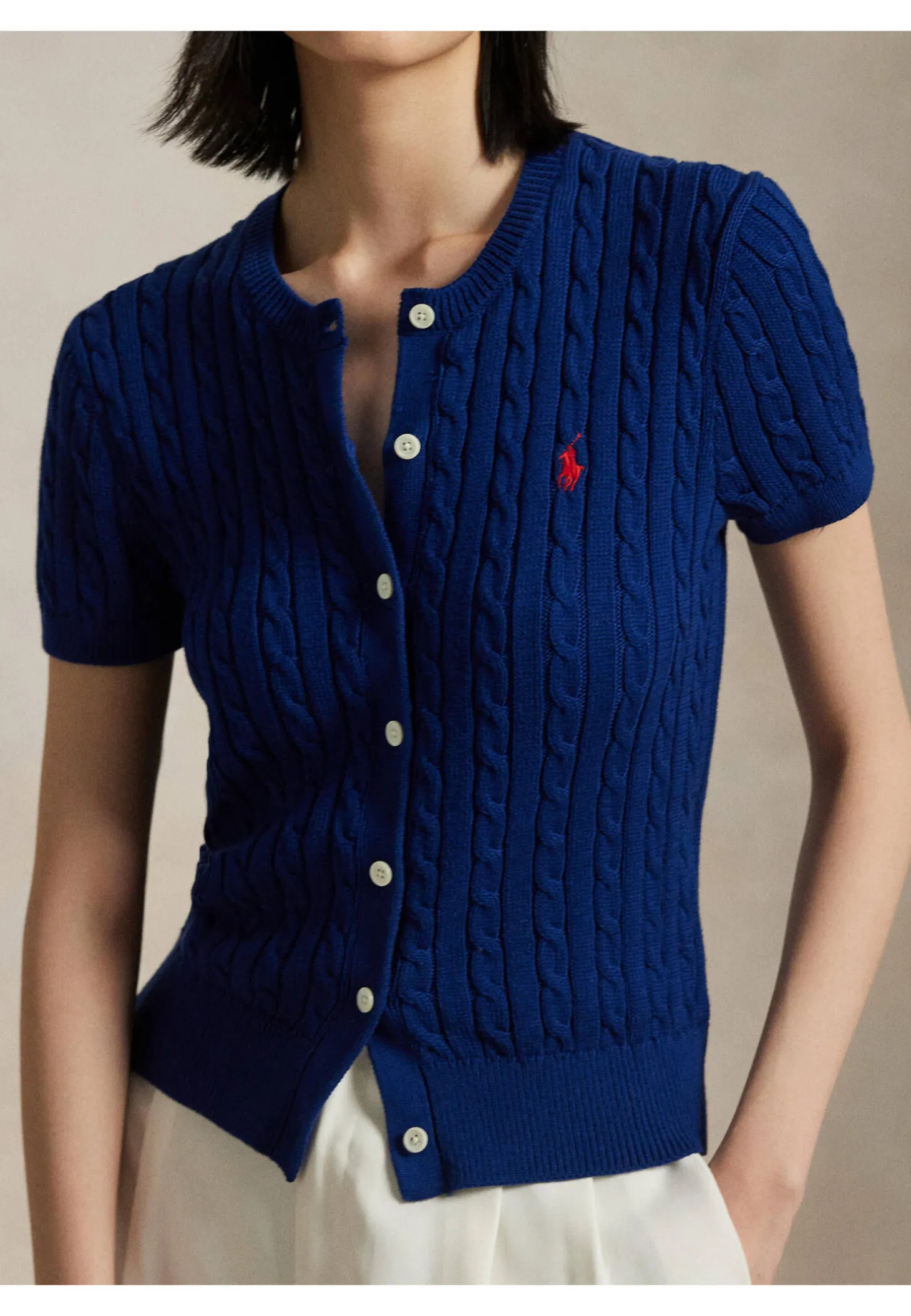 Damen Strickjacke aus Baumwolle