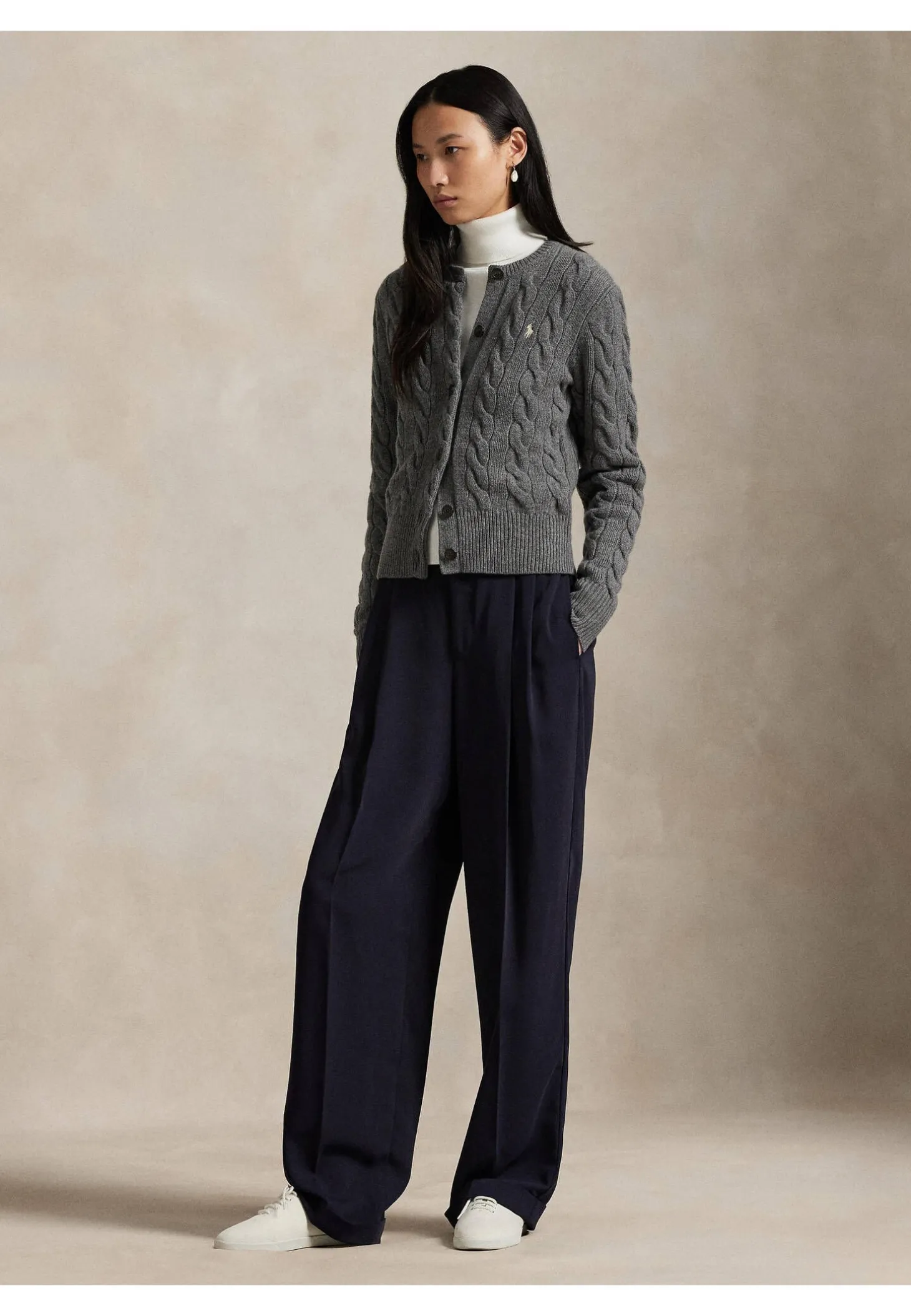 Damen Strickjacke aus Wolle und Kaschmir