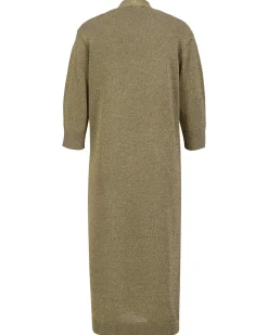 Damen Strickjacke lang aus Glitzergarn