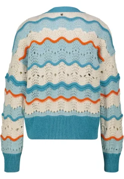 Damen Strickjacke mit Baumwolle C_FAMON