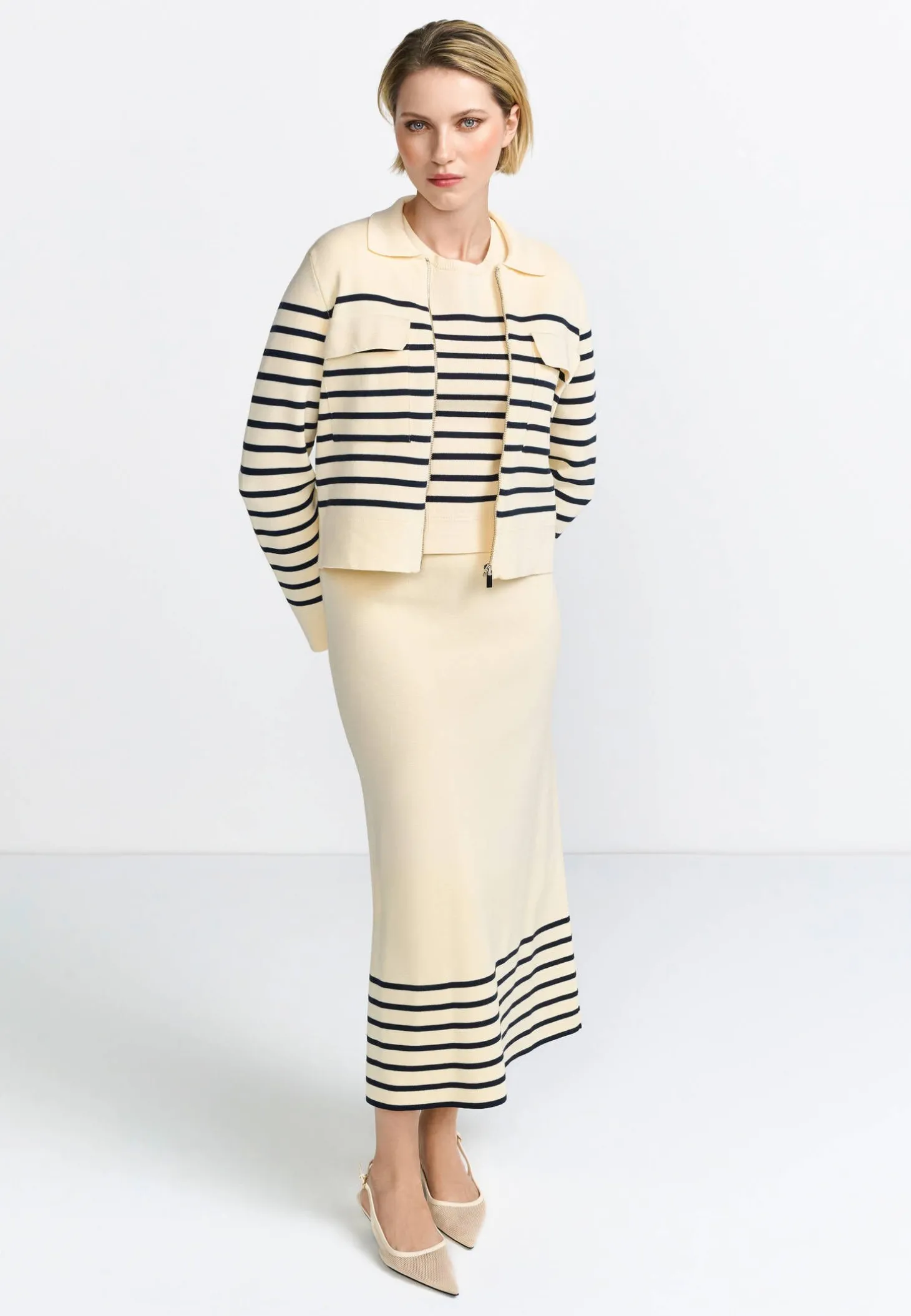 Damen Strickjacke mit Reißverschluss