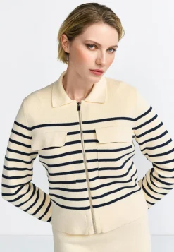 Damen Strickjacke mit Reißverschluss