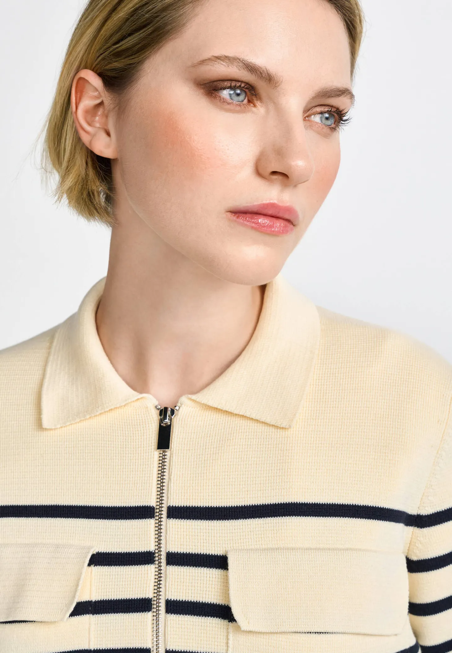 Damen Strickjacke mit Reißverschluss