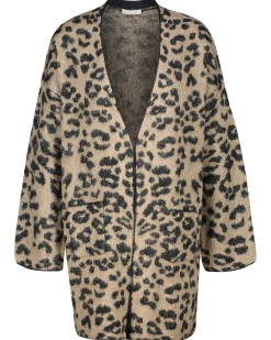 Damen Strickjacke mit Wolle LEO JACQUARD