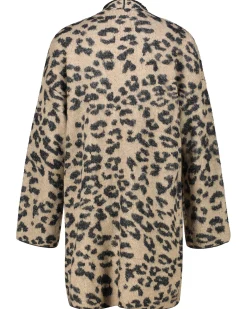 Damen Strickjacke mit Wolle LEO JACQUARD