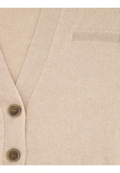 Damen Strickjacke Schurwolle-Seide-Kaschmir-Mix