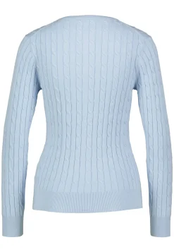 Damen Strickjacke STRETCH COTTON CABLE CARDIGAN