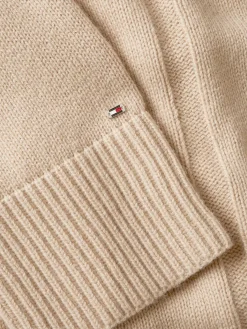 Damen Strickjacke WOOL BLEND BOXY V-NK CARDIGAN