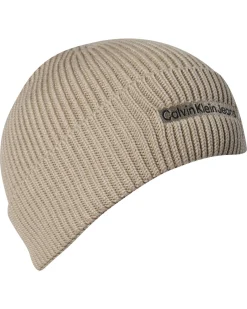Damen Strickmütze INSTITUTIONAL PATCH BEANIE