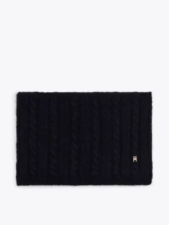 Damen Strickmütze und Schal mit Alpaka und Wolle TH TIMELESS BEANIE POM&SCARF GP