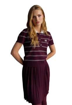 Damen Strickpoloshirt