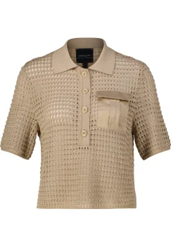 Damen Strickpoloshirt mit Bio-Baumwolle