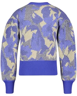 Damen Strickpullover ABSTRACT JACQUARD