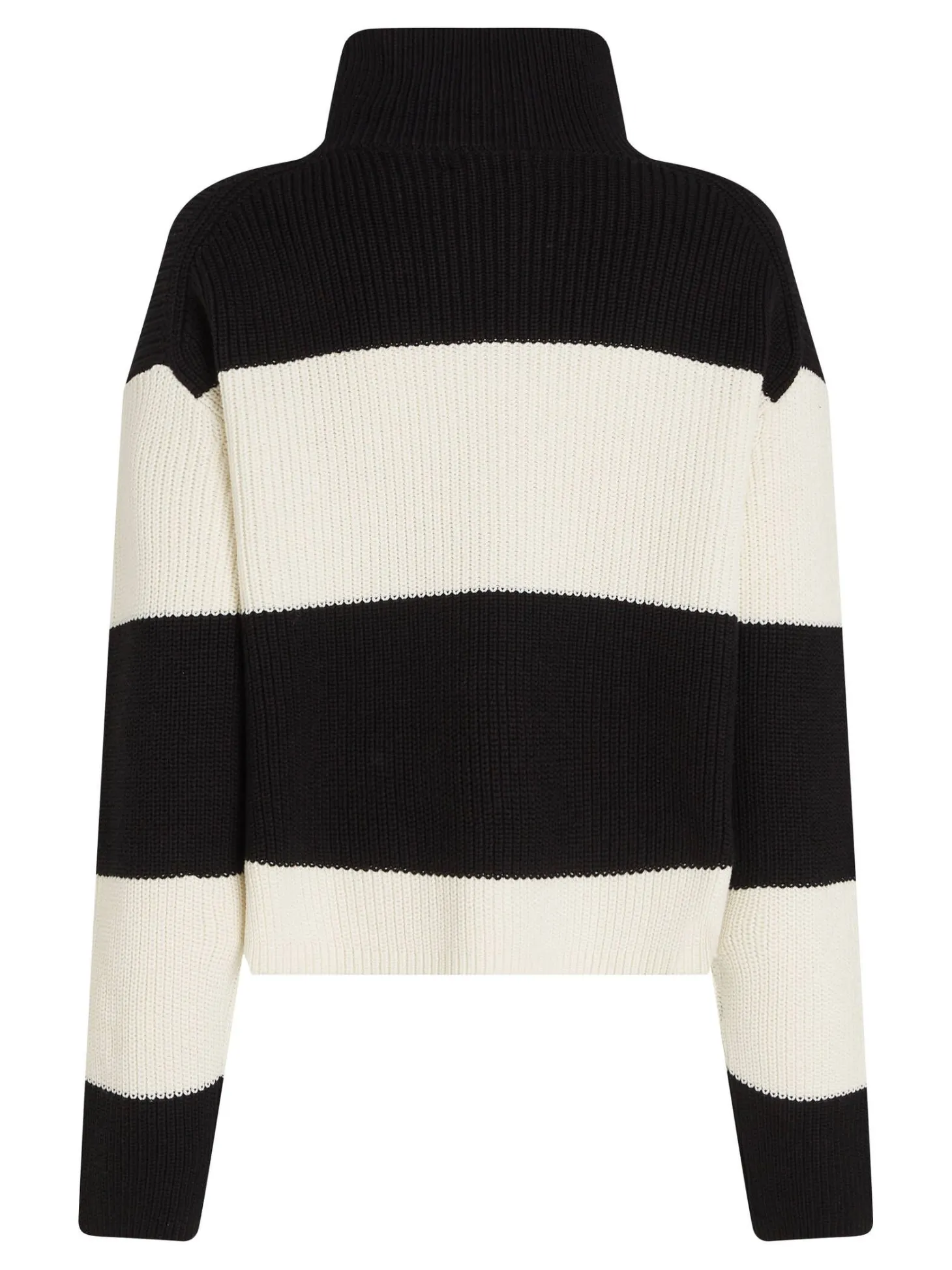 Damen Strickpullover aus Bio-Baumwolle CHUNKY LOOSE HIGH NECK SWEATER